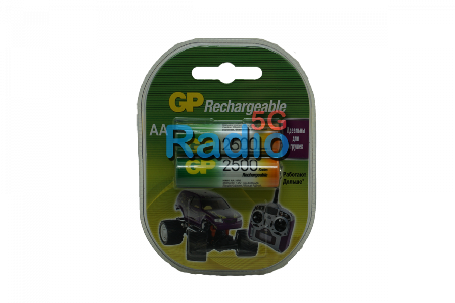 Аккумуляторы GP RECHARGEABLE 2500 (2xAA 2500 mAh)