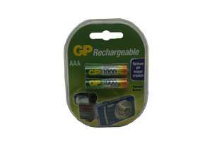 Аккумуляторы GP RECHARGEABLE 1000 (2xAA 1000 mAh)